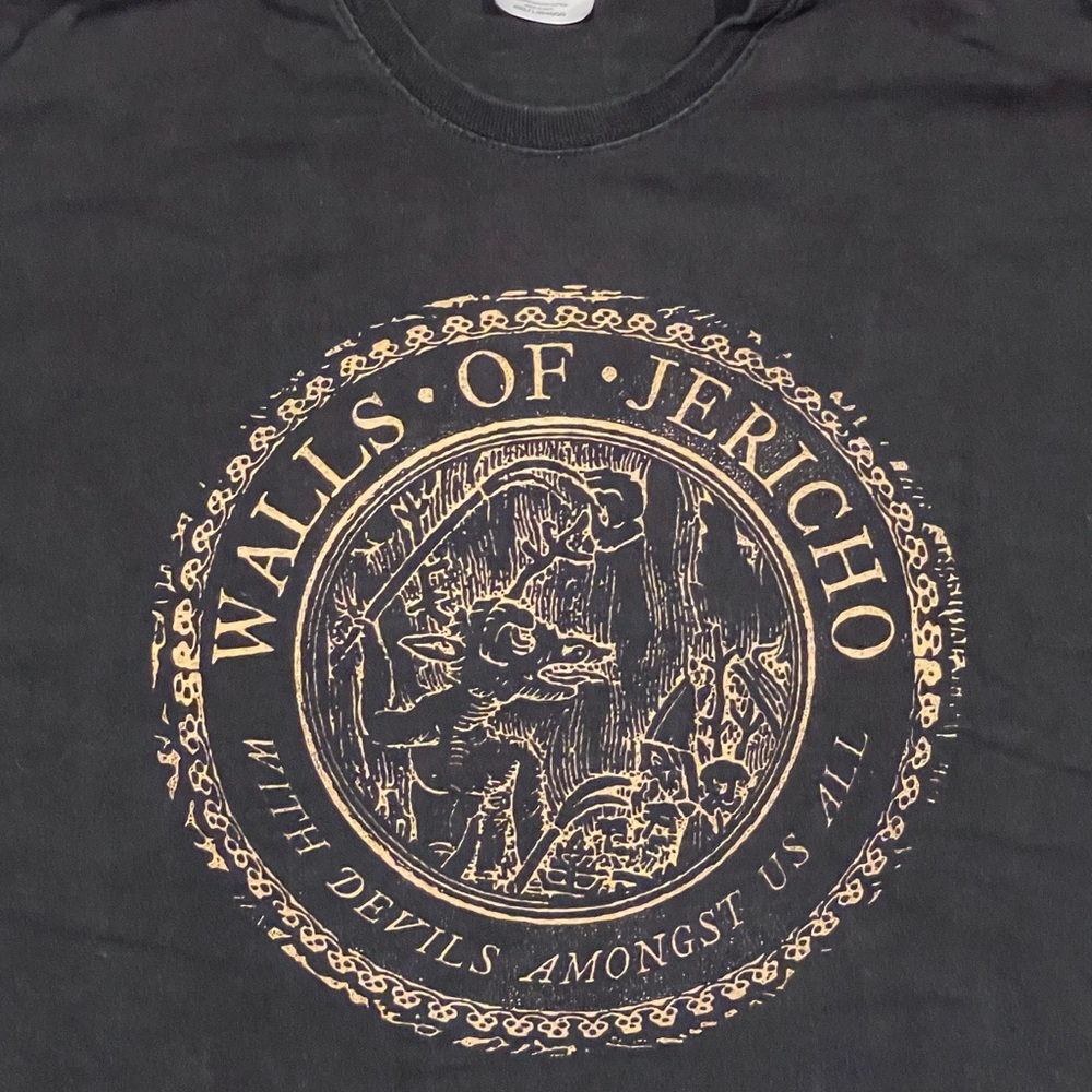 Walls of Jericho band tee “ with devils amongst us all”